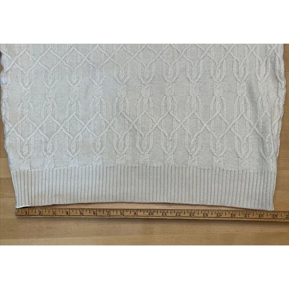 VTG St. Croix Men's Sweater USA Grandpa Core Chainlink Design Ivory Color M - Picture 8 of 12